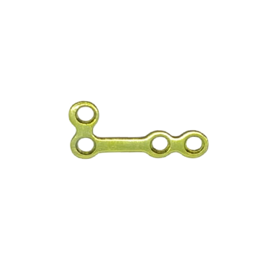 SK Surgicals Titanium Mini Bone Locking Plates L Shape Right - 2mm (4 Holes) 200.420TRL