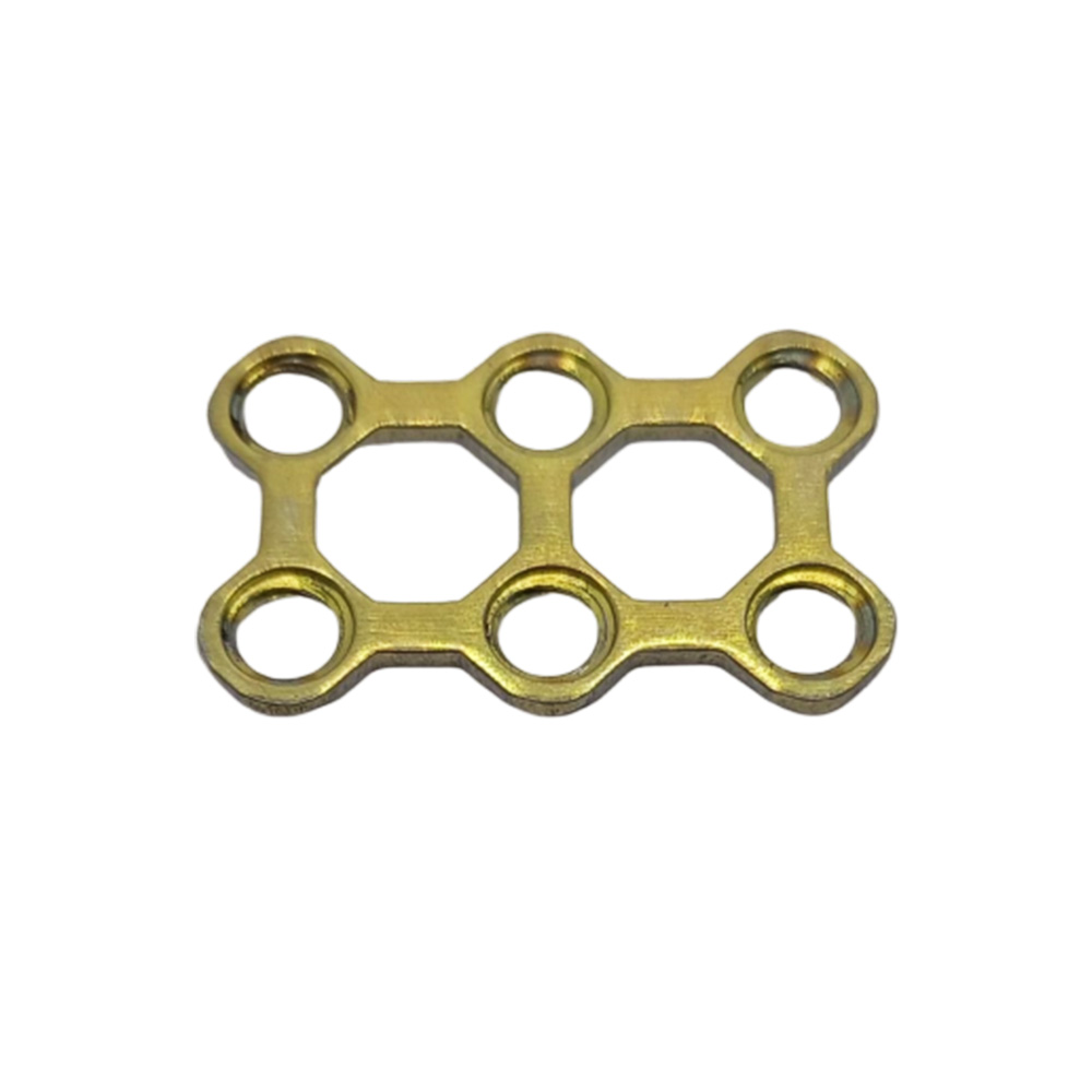SK Surgicals Titanium Mini Bone Locking Plates With Gap - 2mm (6 Holes) 200.1206T