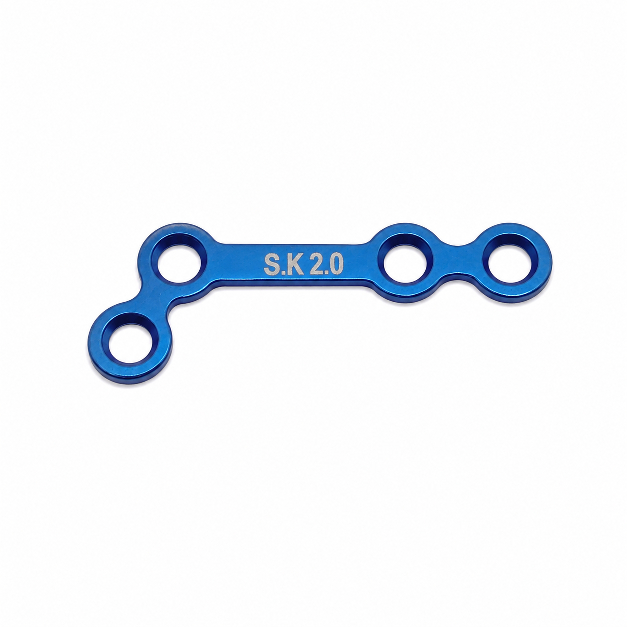 SK Surgicals Titanium Mini Bone Plates L Shape 120° With Gap - Right 2mm (4 Holes) 200.430TR