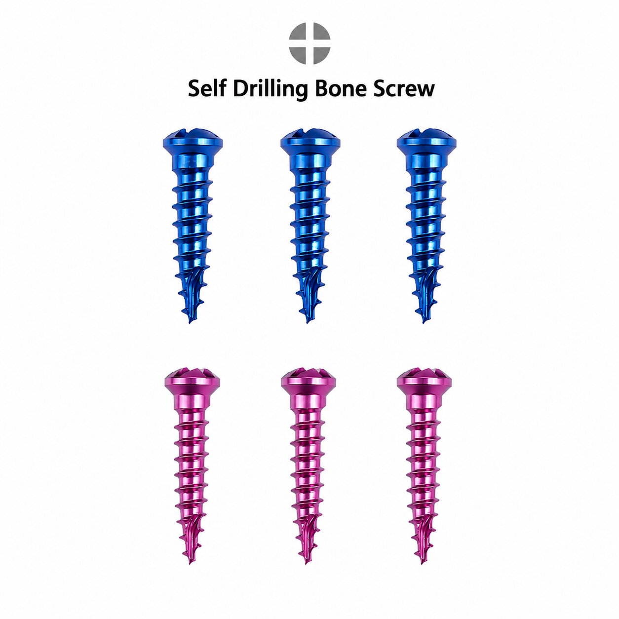 SK Surgicals Titanium Self Drilling Screws