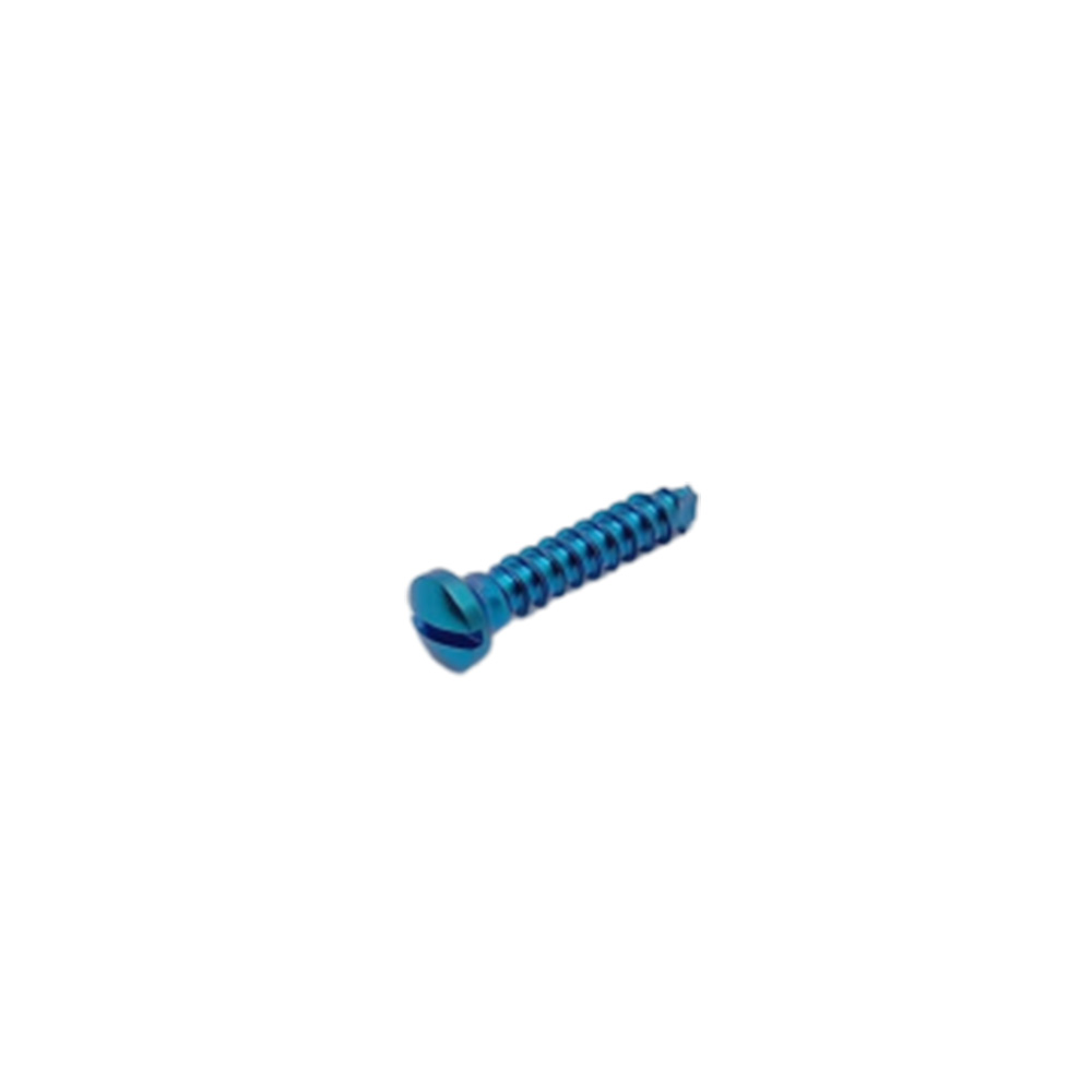 SK Surgicals Titanium Single Slot Screws - 2.5mm x 12mm (25012T) (Pack of 5 )