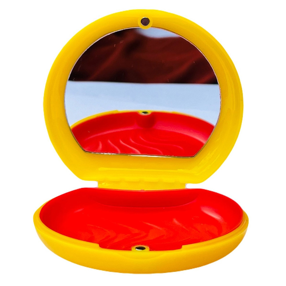 Snow White Aligner Case With Mirror & Removable Base - Yellow