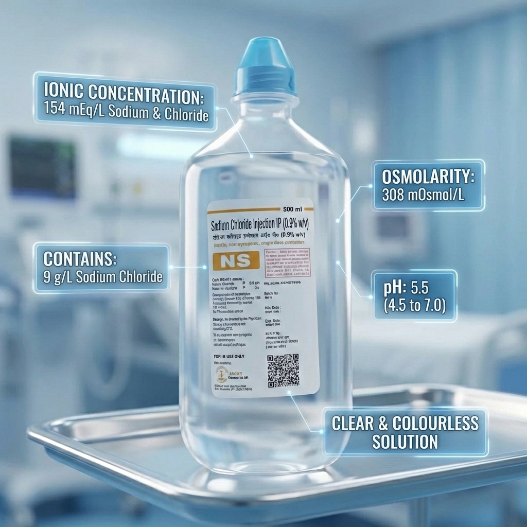 Sodium Chloride Saline Injection IP (0.9% W/V)