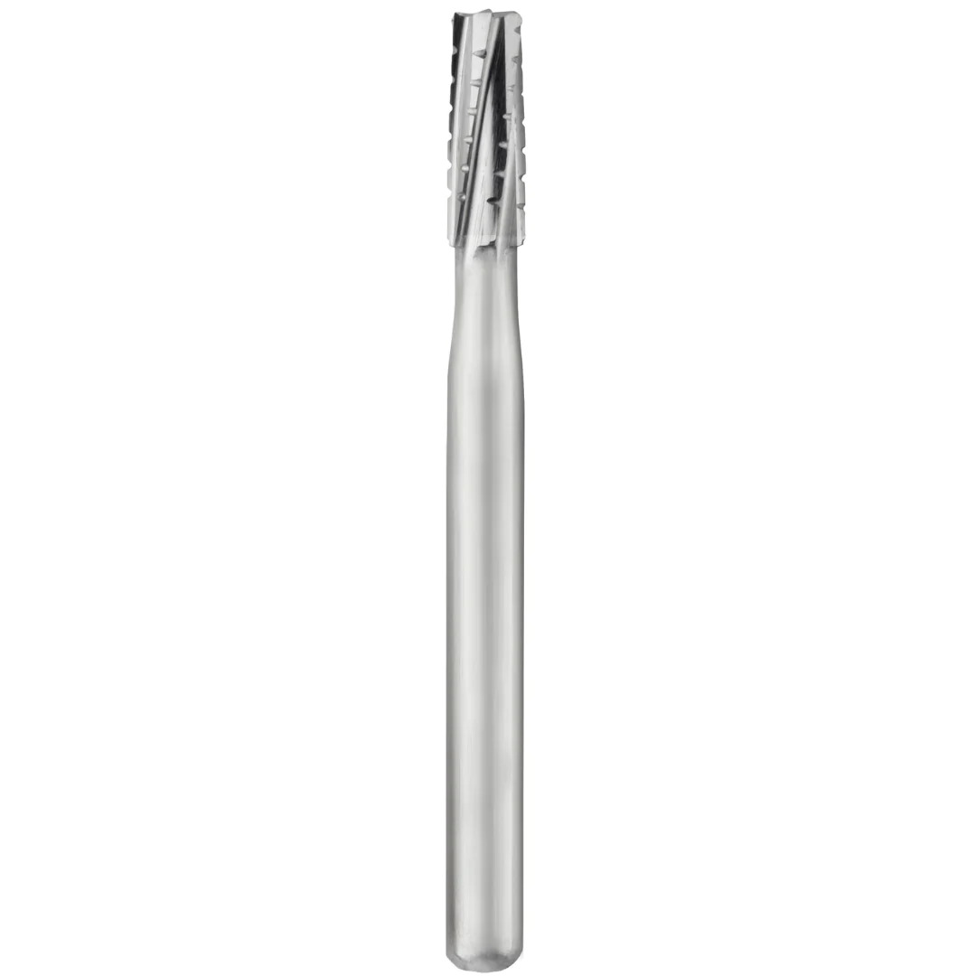 SS White Carbide Bur Taper/Flat End Cross Cut Fissure