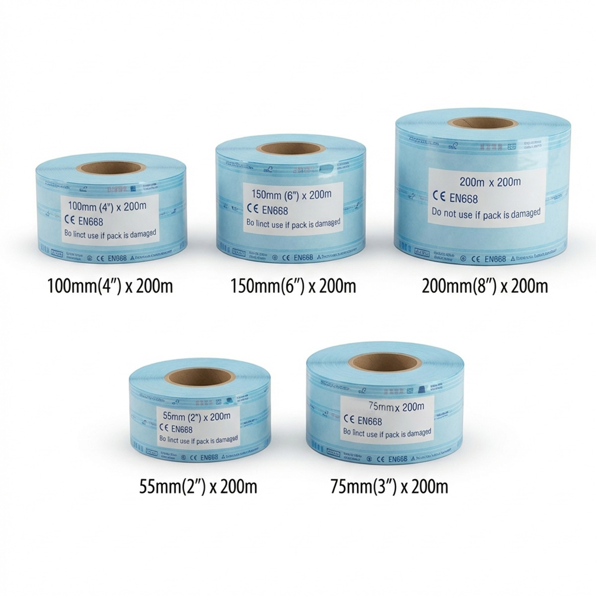 Medical grade Sterilization Reels with sterilization indicator