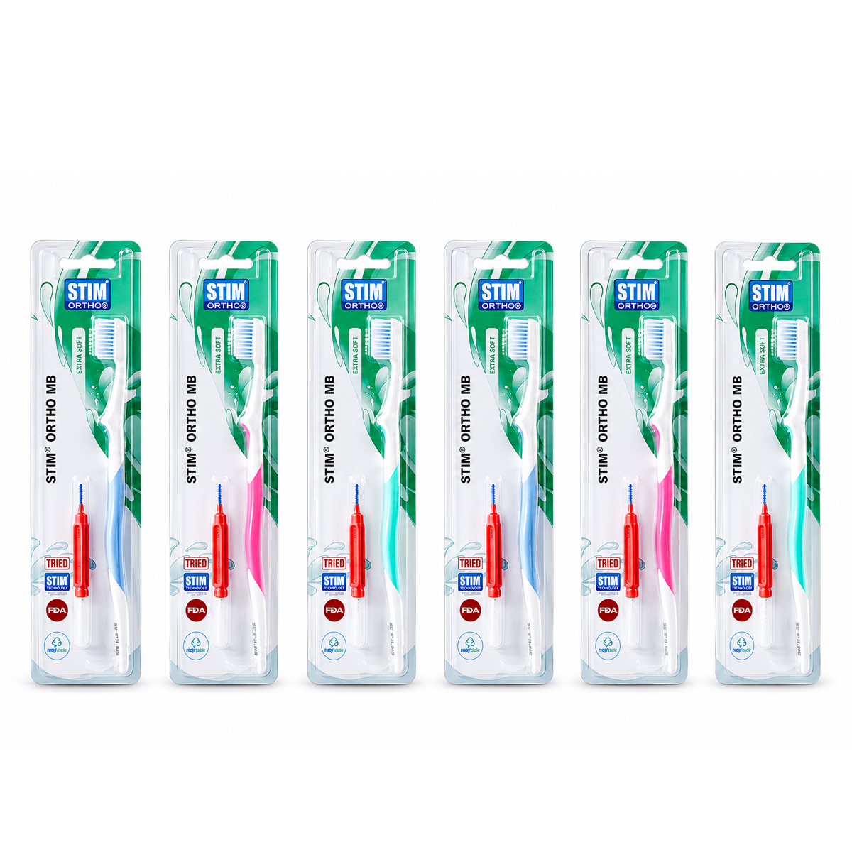 Stim Ortho Mb Brush (Pack Of 6)