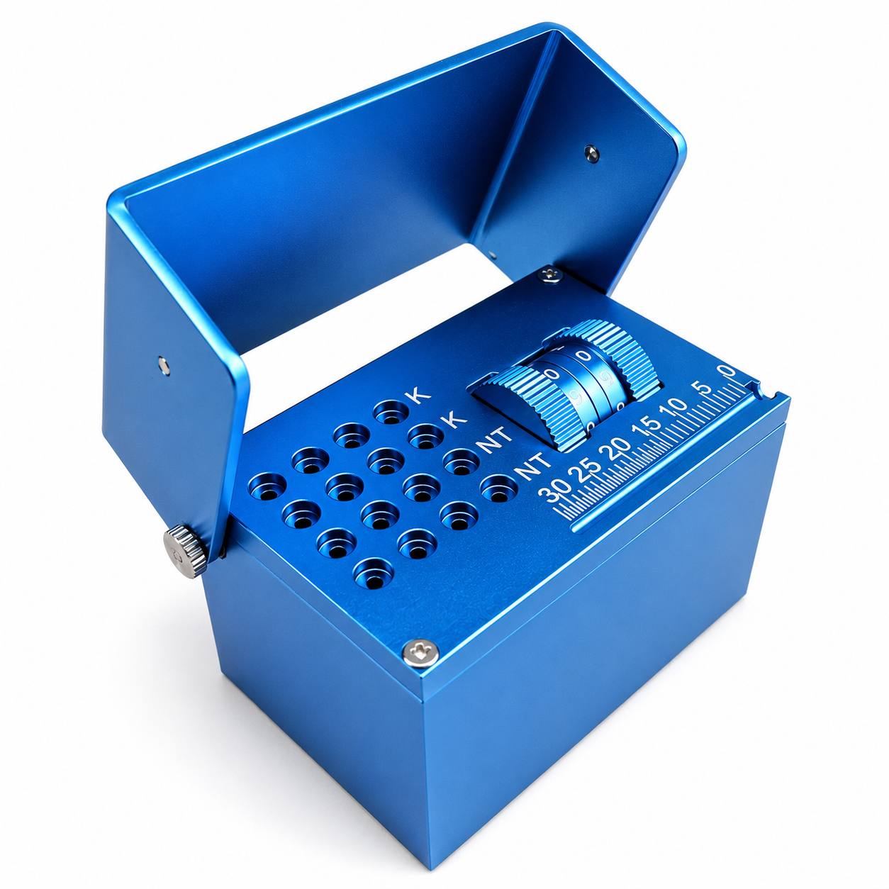 SuperEndo Autoclavable Aluminium Endo Box with File Counting Scale - 16 Holes