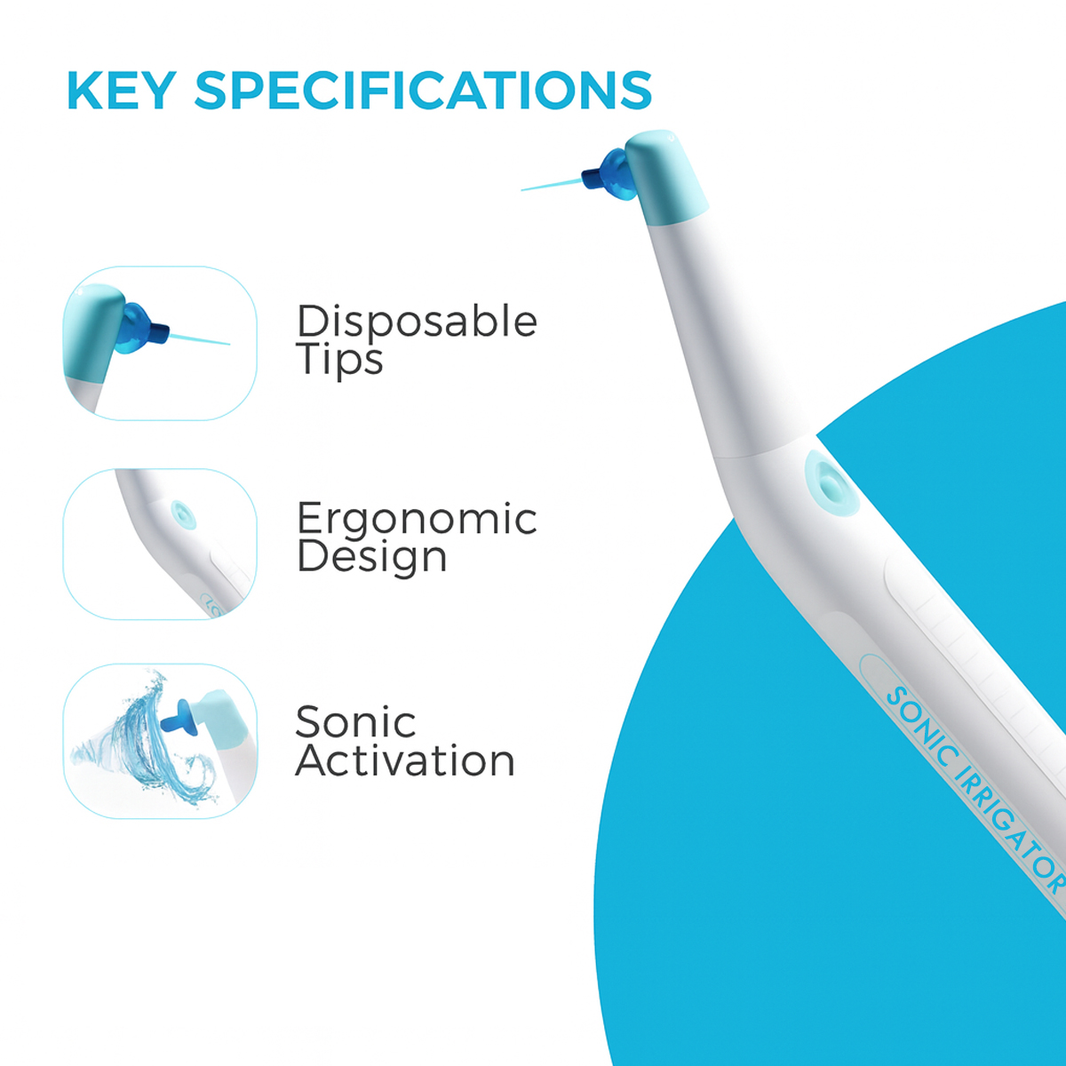 SuperEndo Sonic Flush Endo Irrigator (120 Tips Free)