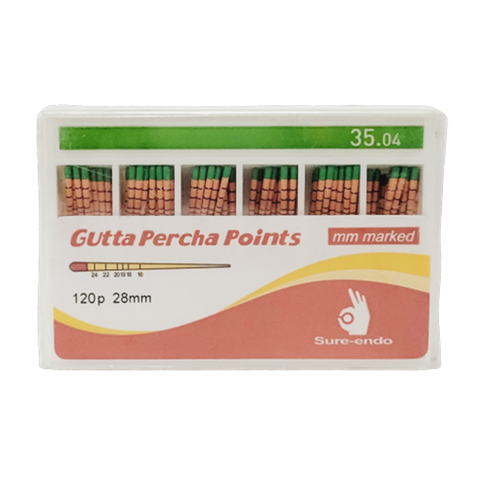 Sure Endo Gutta Percha - 4% #35 (Pack of 120)
