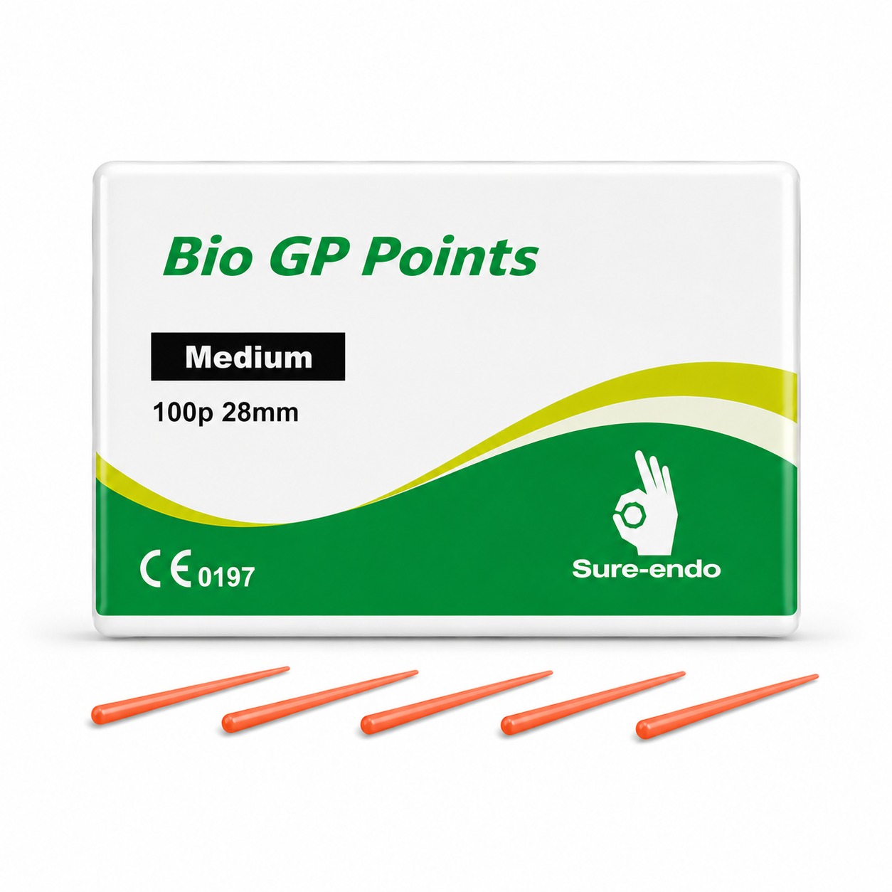 Sure Endo Gutta Percha Non Standardized - Medium (Pack of 100)