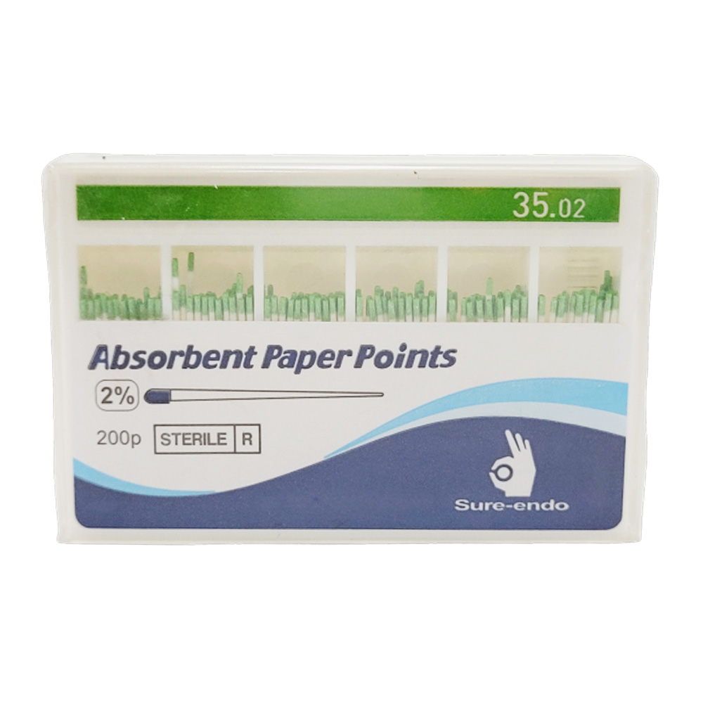 Sure Endo Paper Points - 2% #35 (Pack of 200)