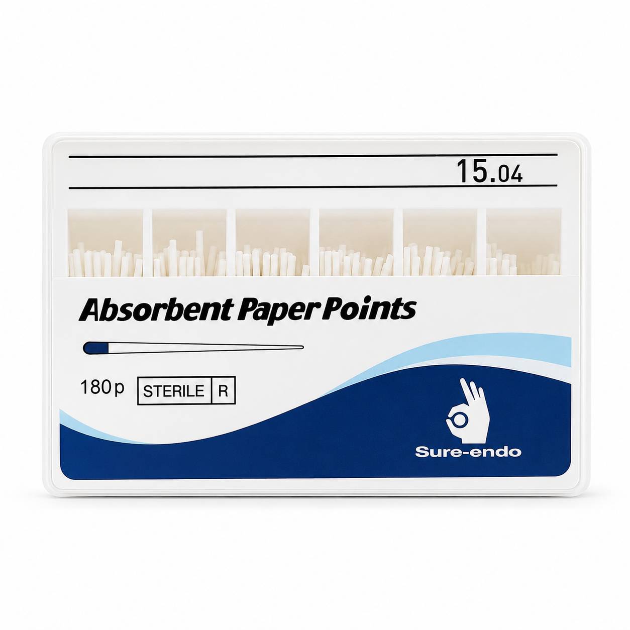 Sure Endo Paper Points - 4% #15 (Pack of 180)