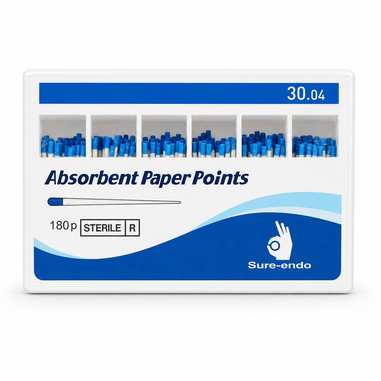 Sure Endo Paper Points - 4% #30 (Pack of 180)