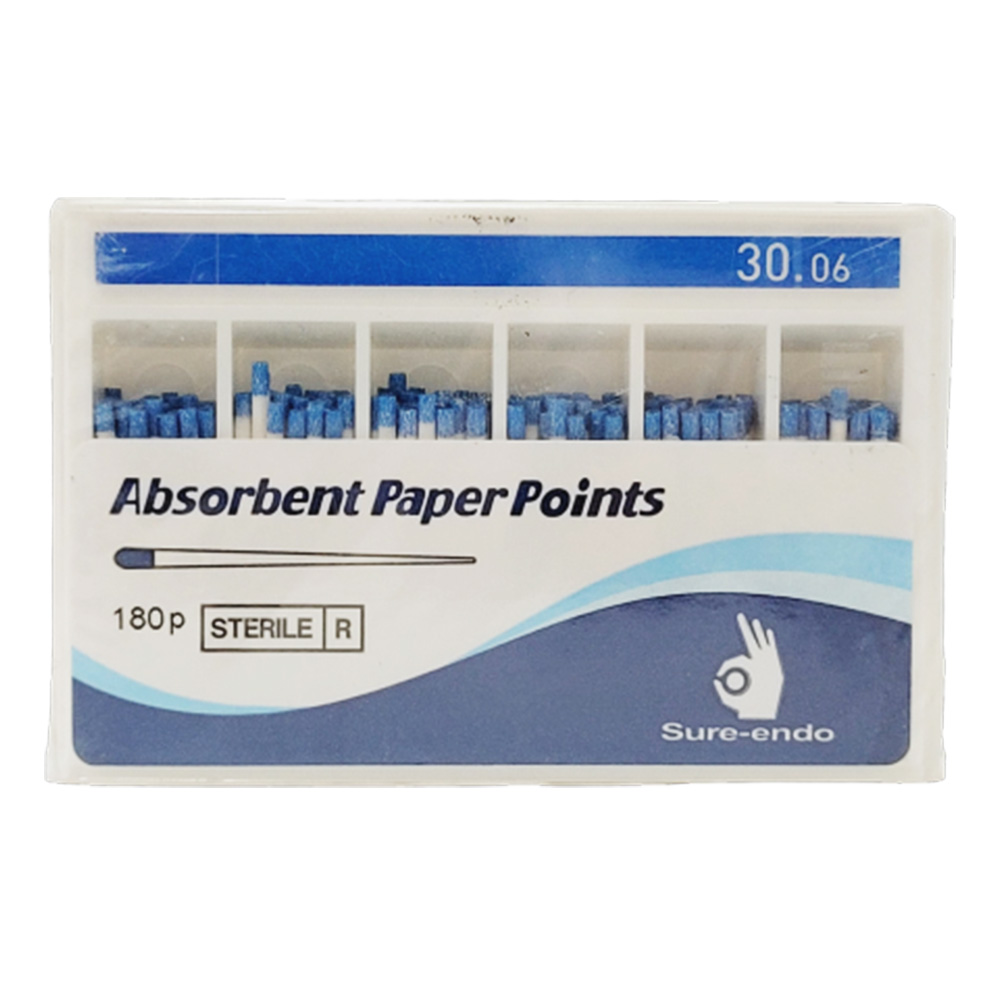 Sure Endo Paper Points Length Marked - 6% #30 (Pack of 180)