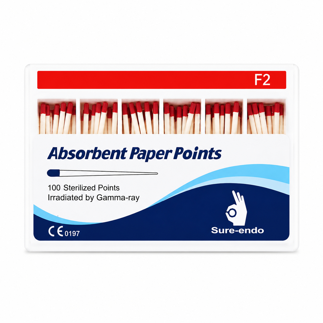 Sure Endo Universal Paper Points F2 (Pack of 100)