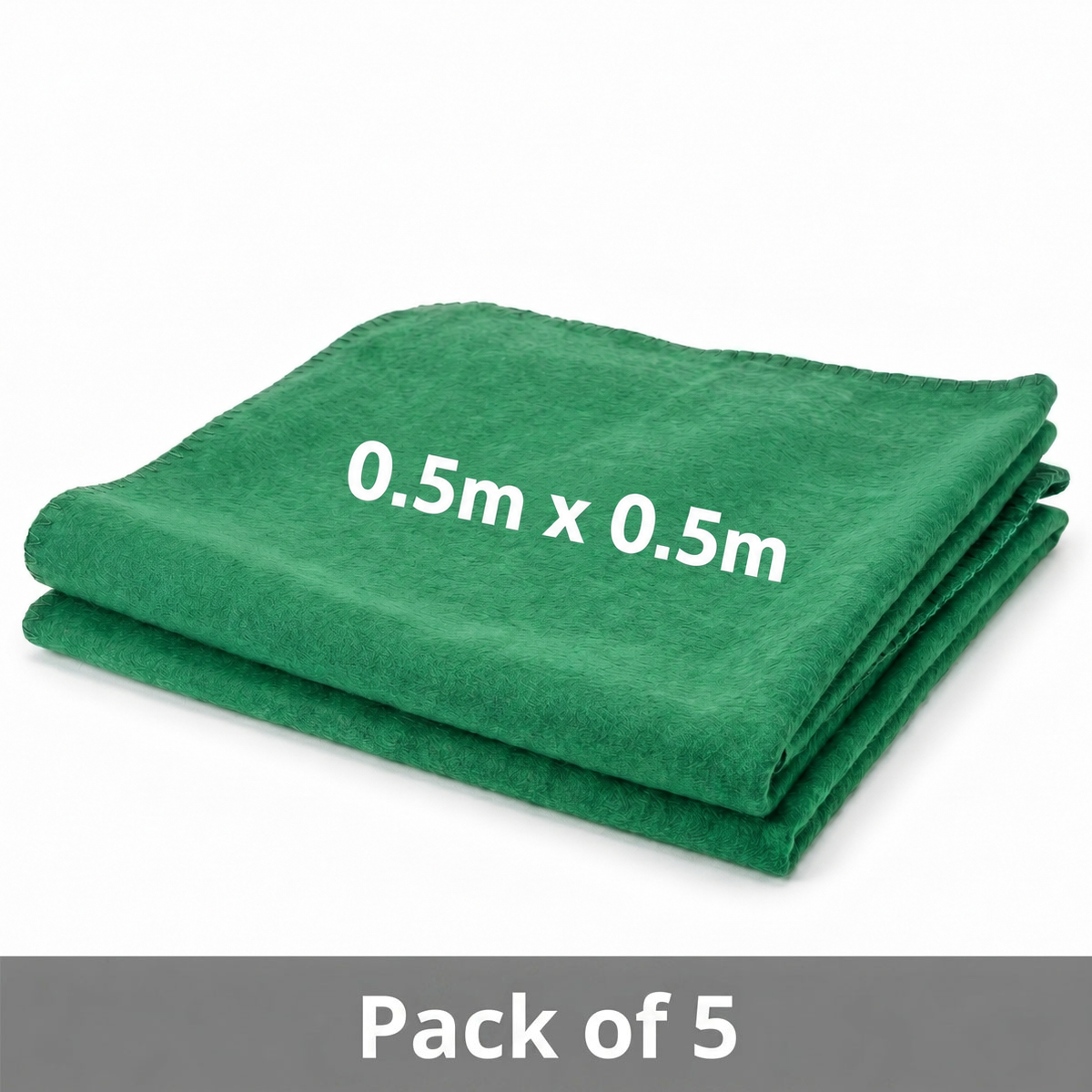 Surgical Green Cloth 0.5m X 0.5m (Pack Of 5)