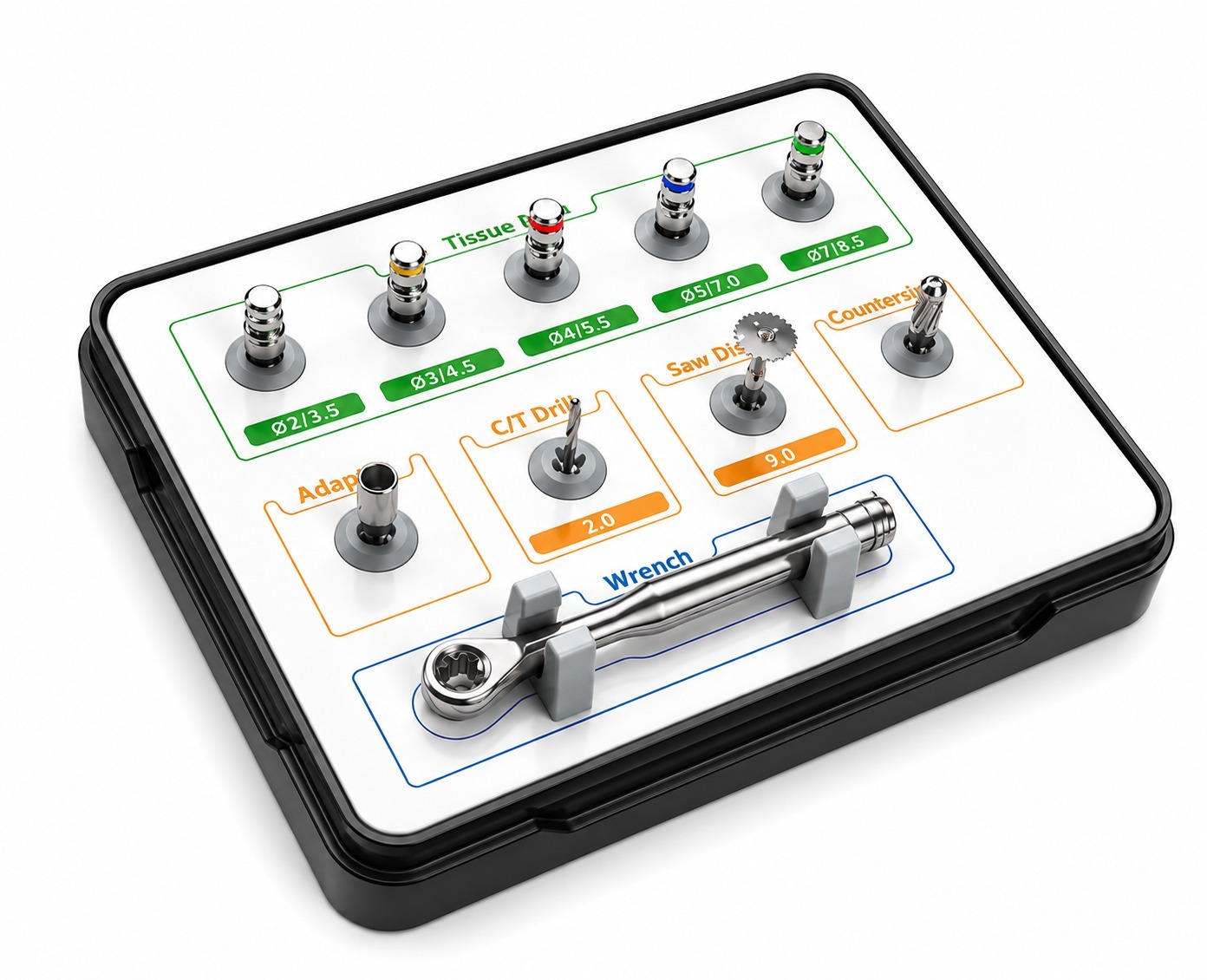 Surgident Bone Expander Kit for Narrow Ridge (SD-BE)