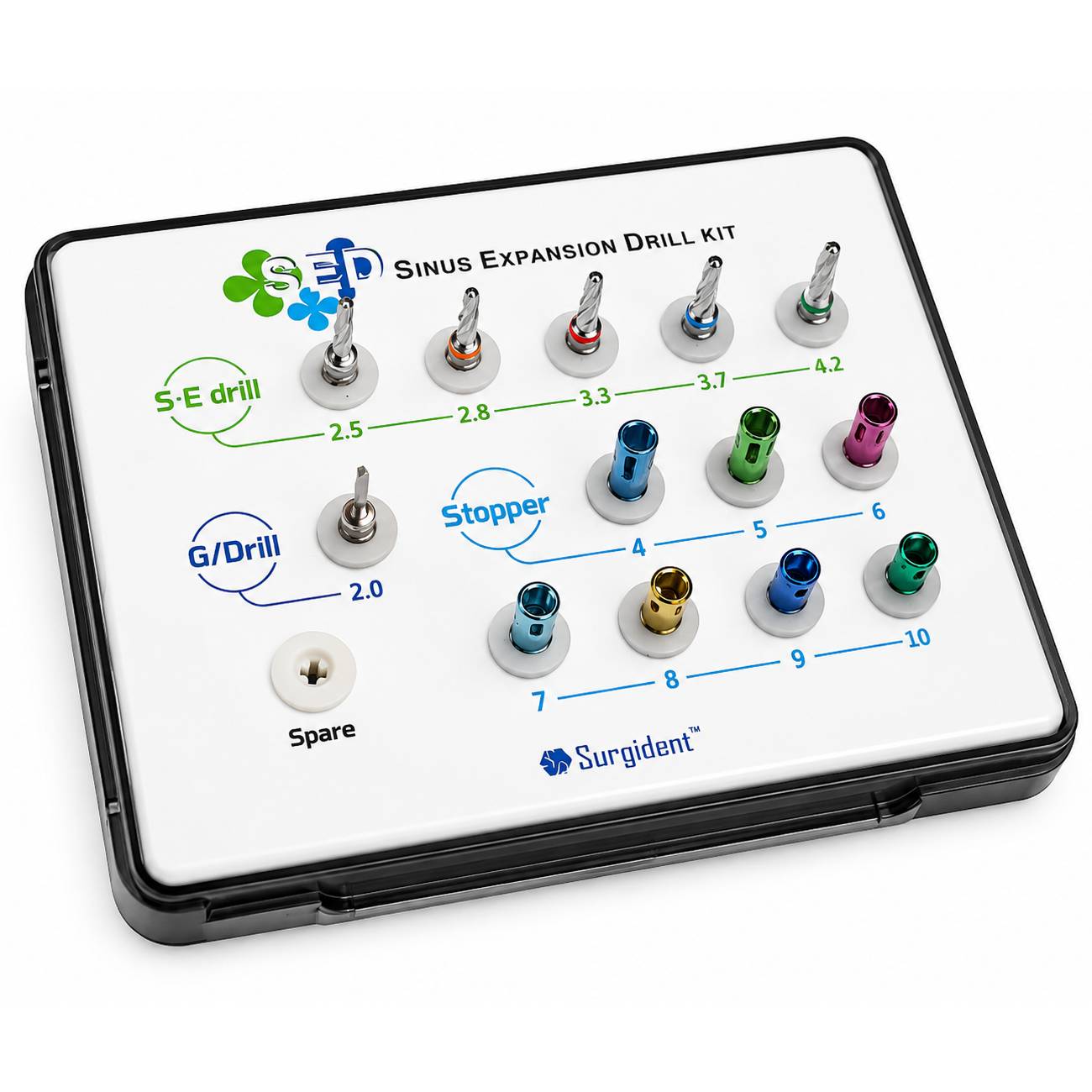 Surgident Osseodensification Sinus Expansion Drill Kit (SD-SED)