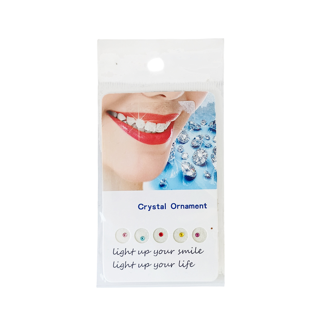 Tooth Jewellery (Set of 5)- Colored Crystals