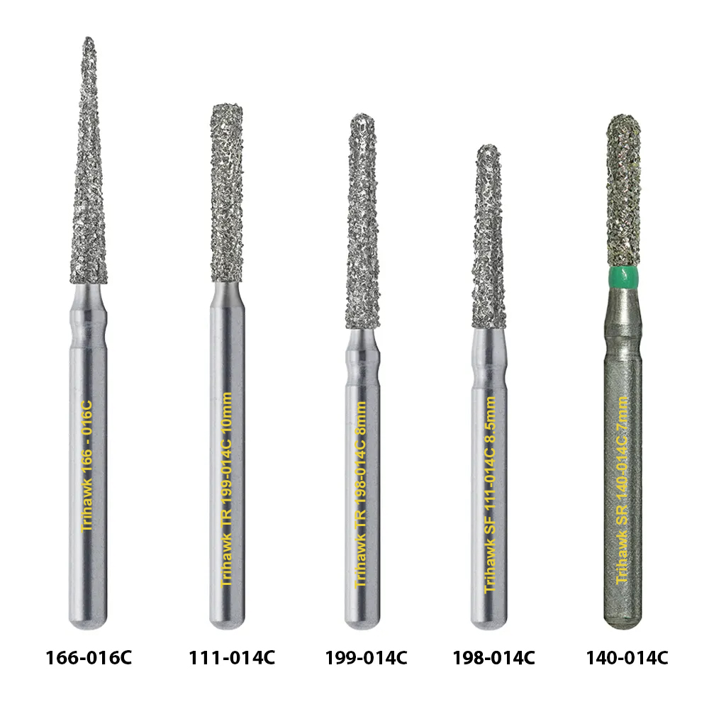 TriHawk Tooth Preparation Diamond FG Burs (Pack of 1)