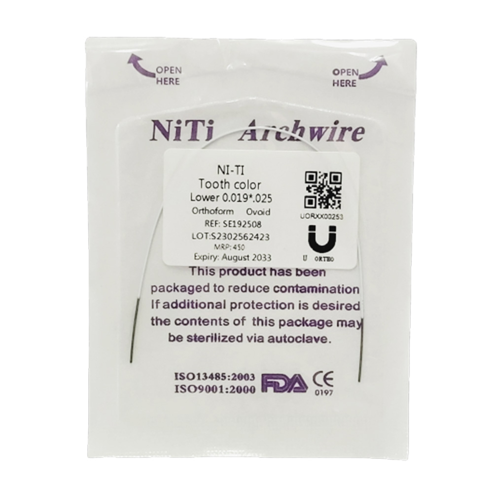 U ortho Niti Tooth color wire-Rectangular Lower19x25 (Pack of 1)