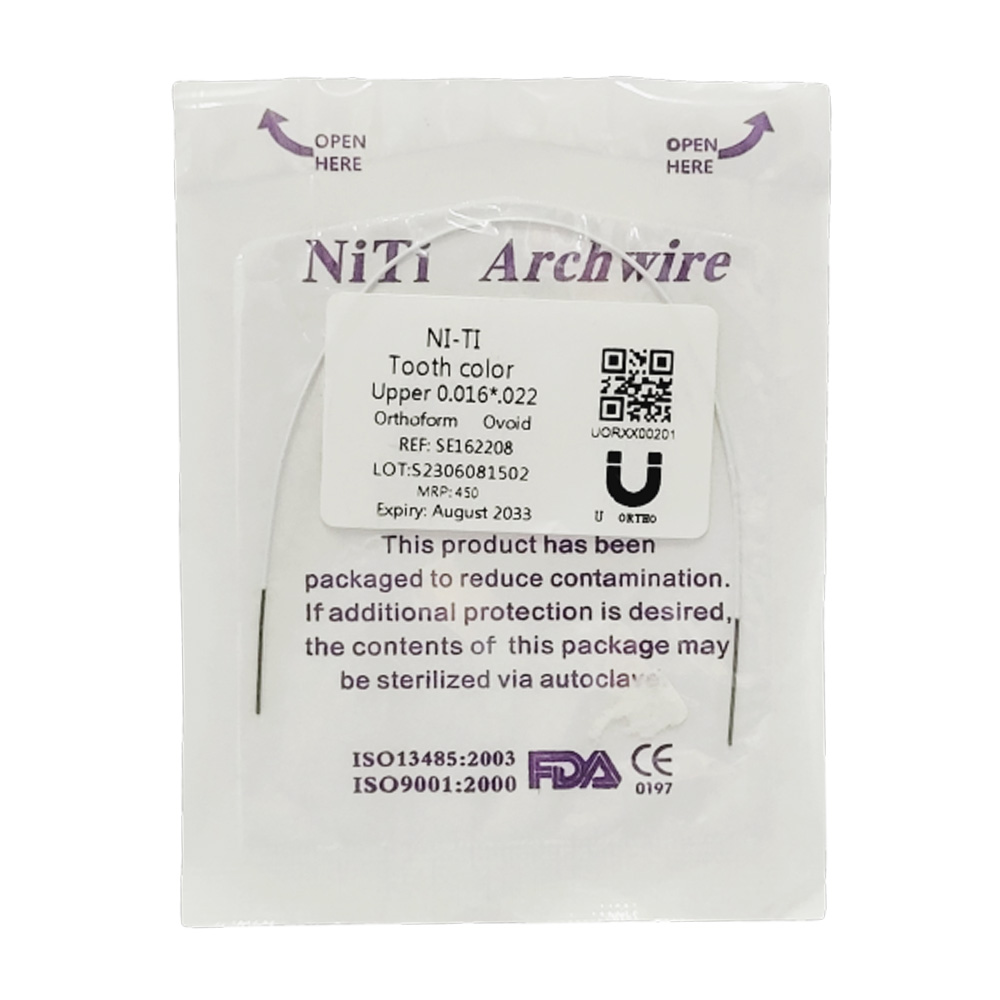 U ortho Niti Tooth color wire-Rectangular Upper 16x22 (Pack of 1)