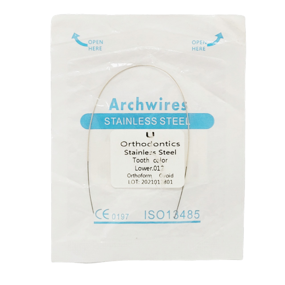 U Ortho Stainless Steel Tooth Color Wire - Ovoid Lower 0.012 (Pack of 1)
