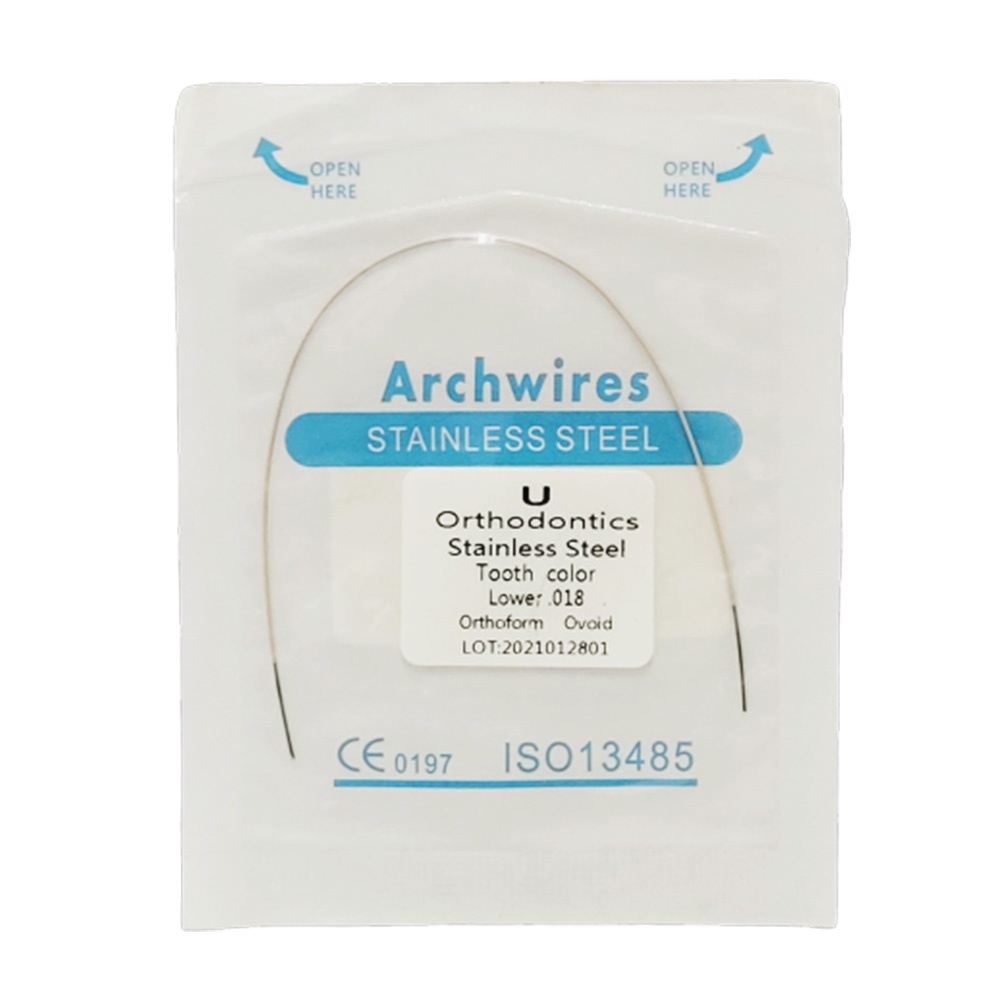 U Ortho Stainless Steel Tooth Color Wire - Ovoid Lower 0.018 (Pack of 1)