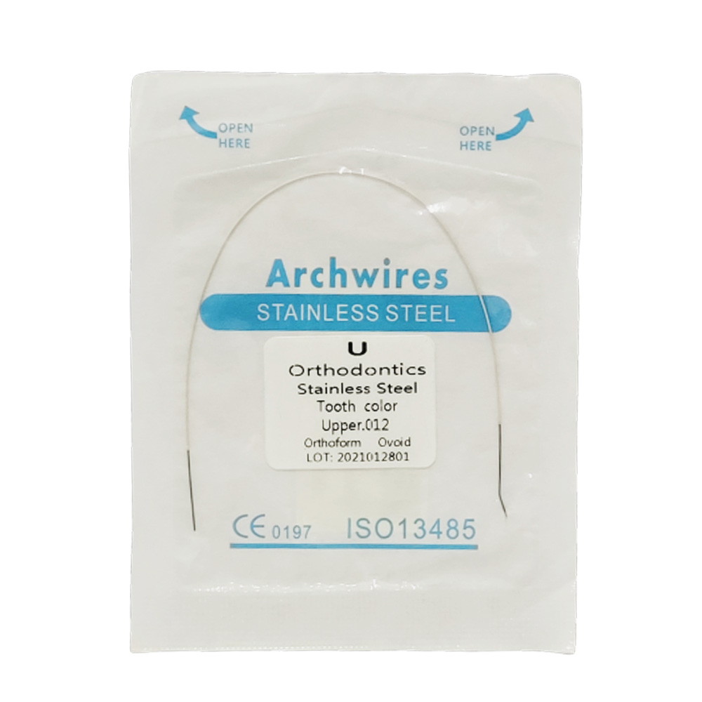 U Ortho Stainless Steel Tooth Color Wire - Ovoid Upper 0.012 (Pack of 1)