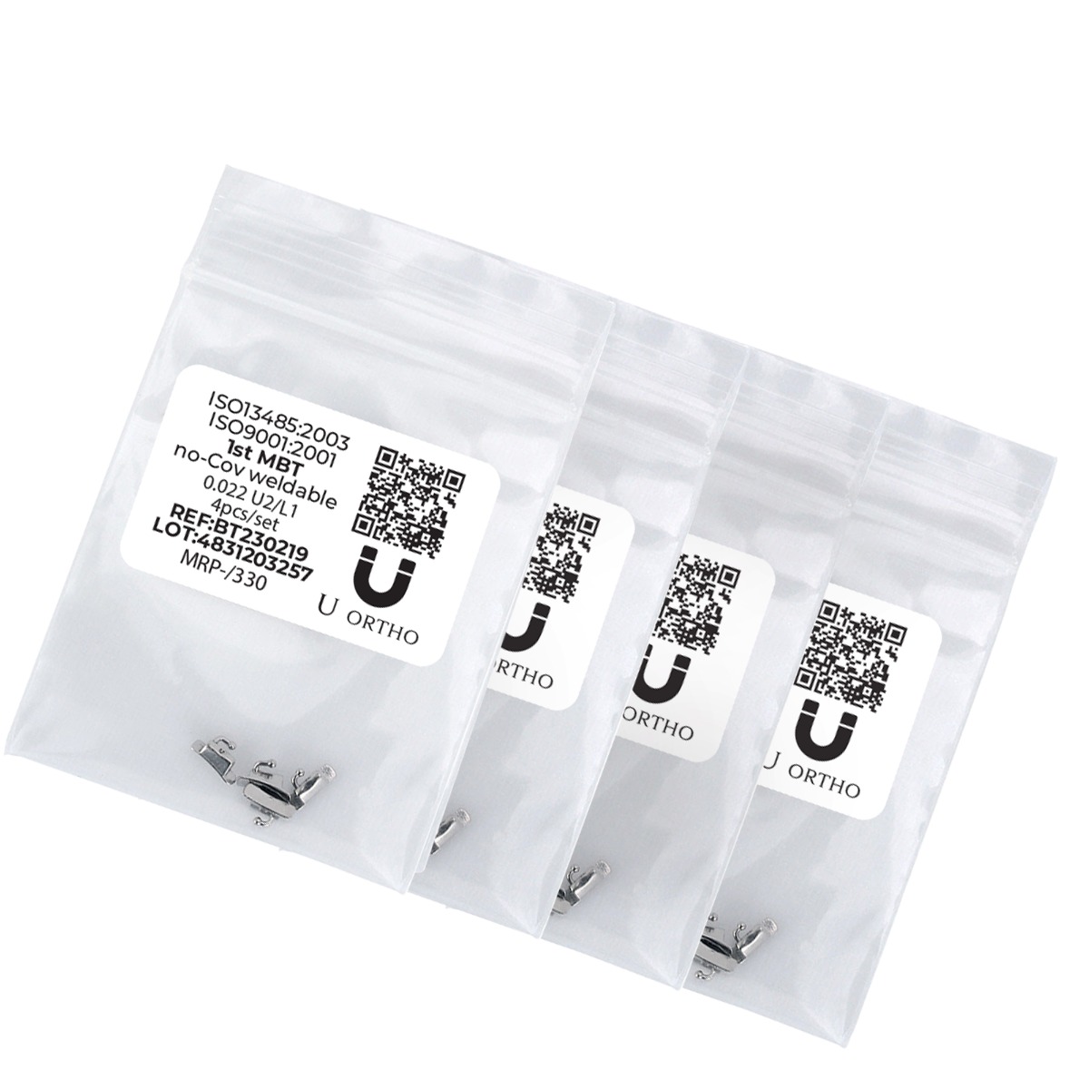 U Orthodontics Weldable Buccal Tubes - 1st Molar MBT 0.022 - U2/L1