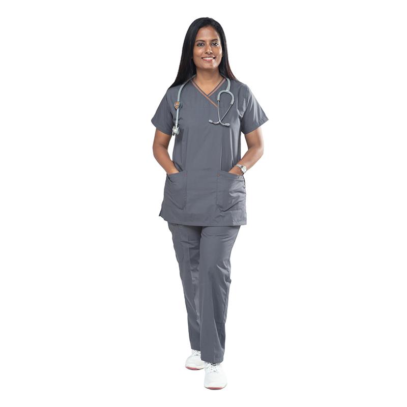 Uniform Craft Designer Scrubs Female - DSDX01 - Grey