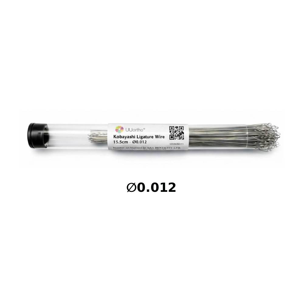 UU Ortho Kobayashi Ligature Wire 15.5cm -  ∅0.012" (Pack of 100)