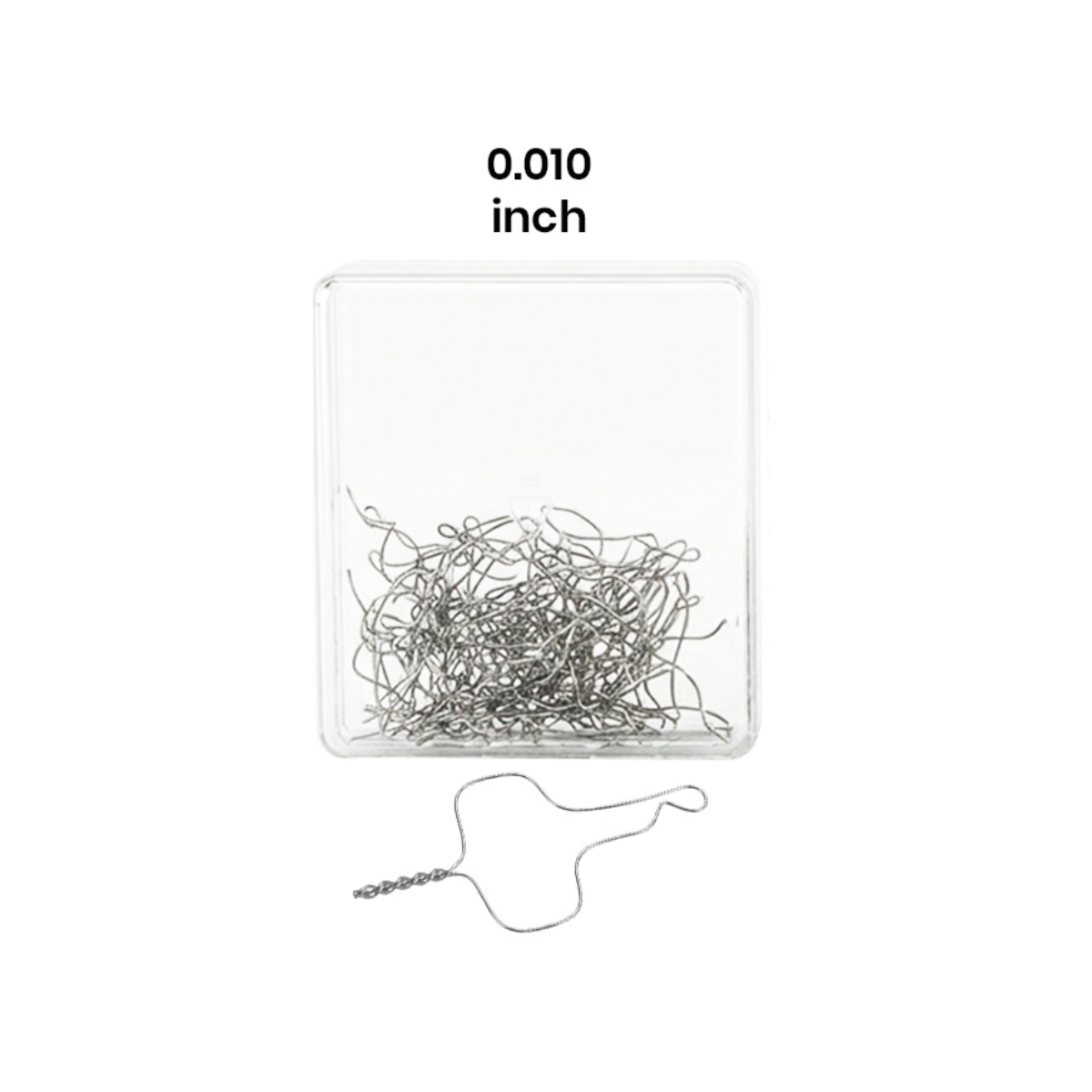 UU Ortho Kobayashi Ligature Wire Twisted Short 2.5cm - ∅0.010" (Pack of 100)