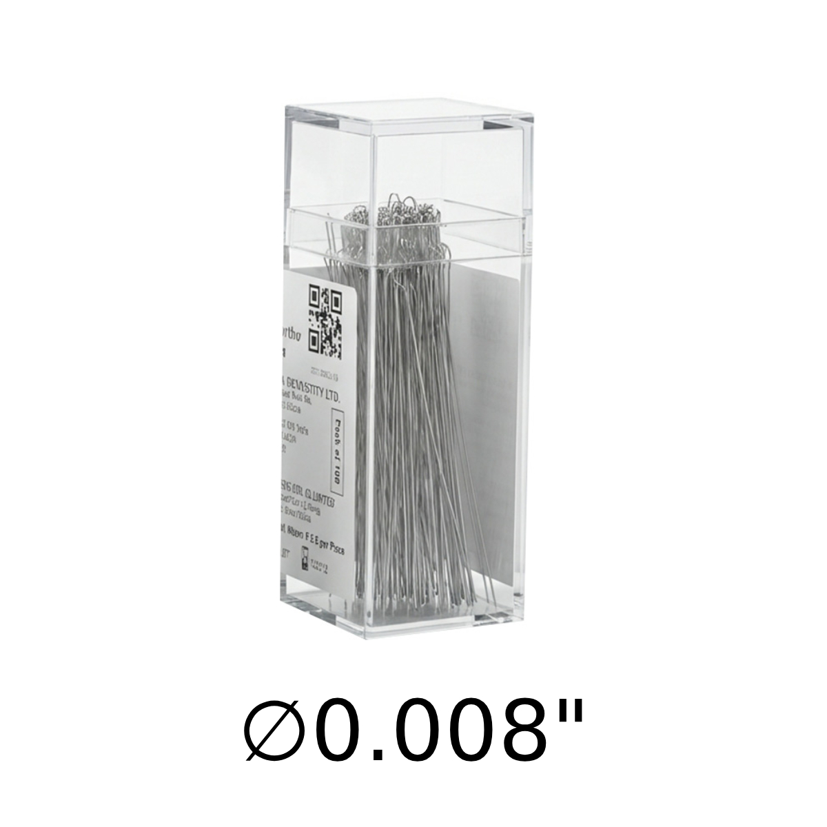 UU Ortho Preformed Ligature Wire Short 5.5cm -  ∅0.008" (Pack of 100)