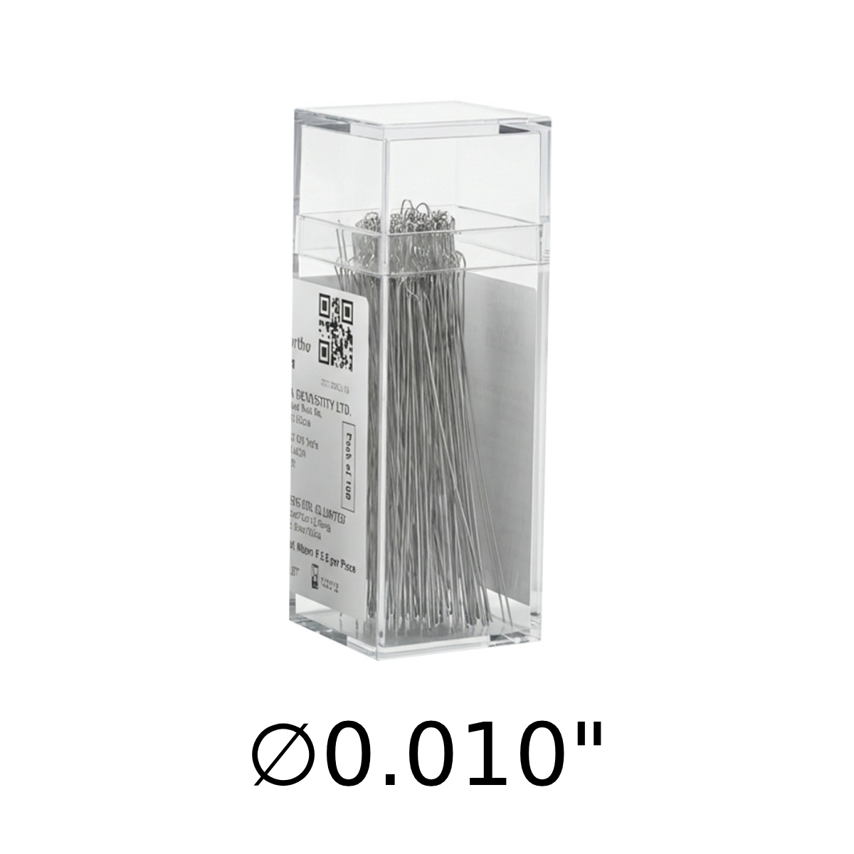 UU Ortho Preformed Ligature Wire Short 5.5cm -  ∅0.010" (Pack of 100)