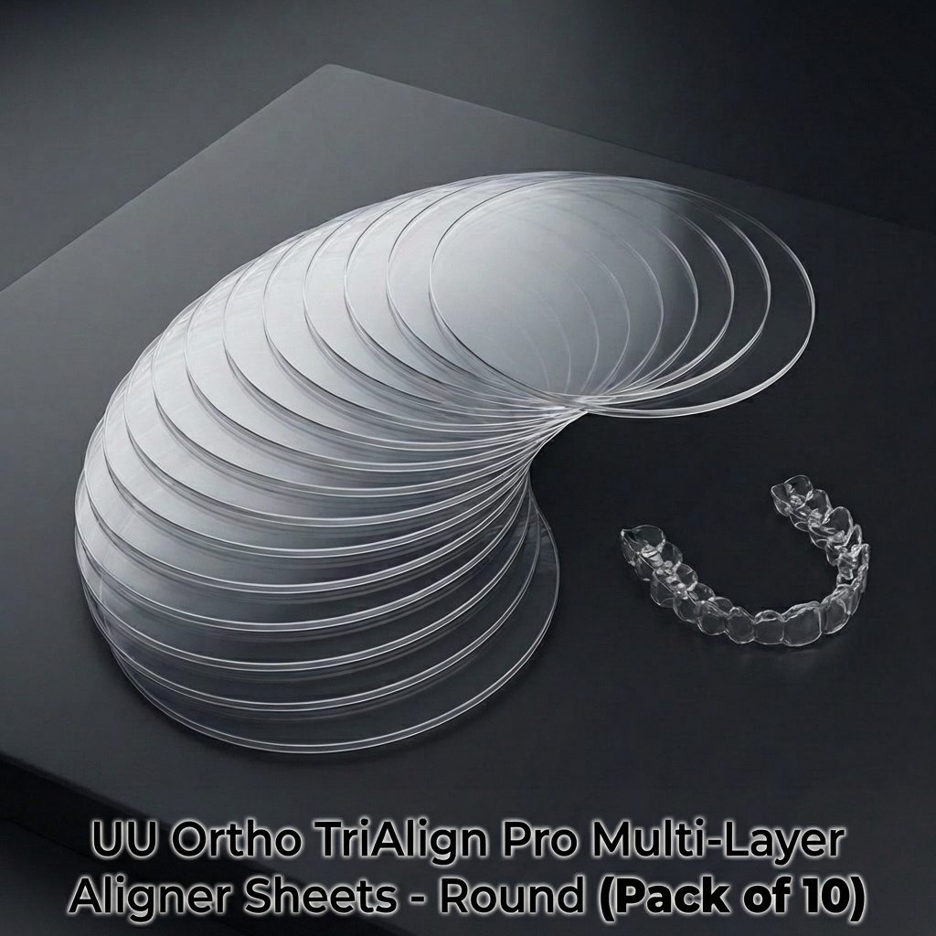 UU Ortho TriAlign Pro Multi-Layer Aligner Sheets - Round (Pack of 10)
