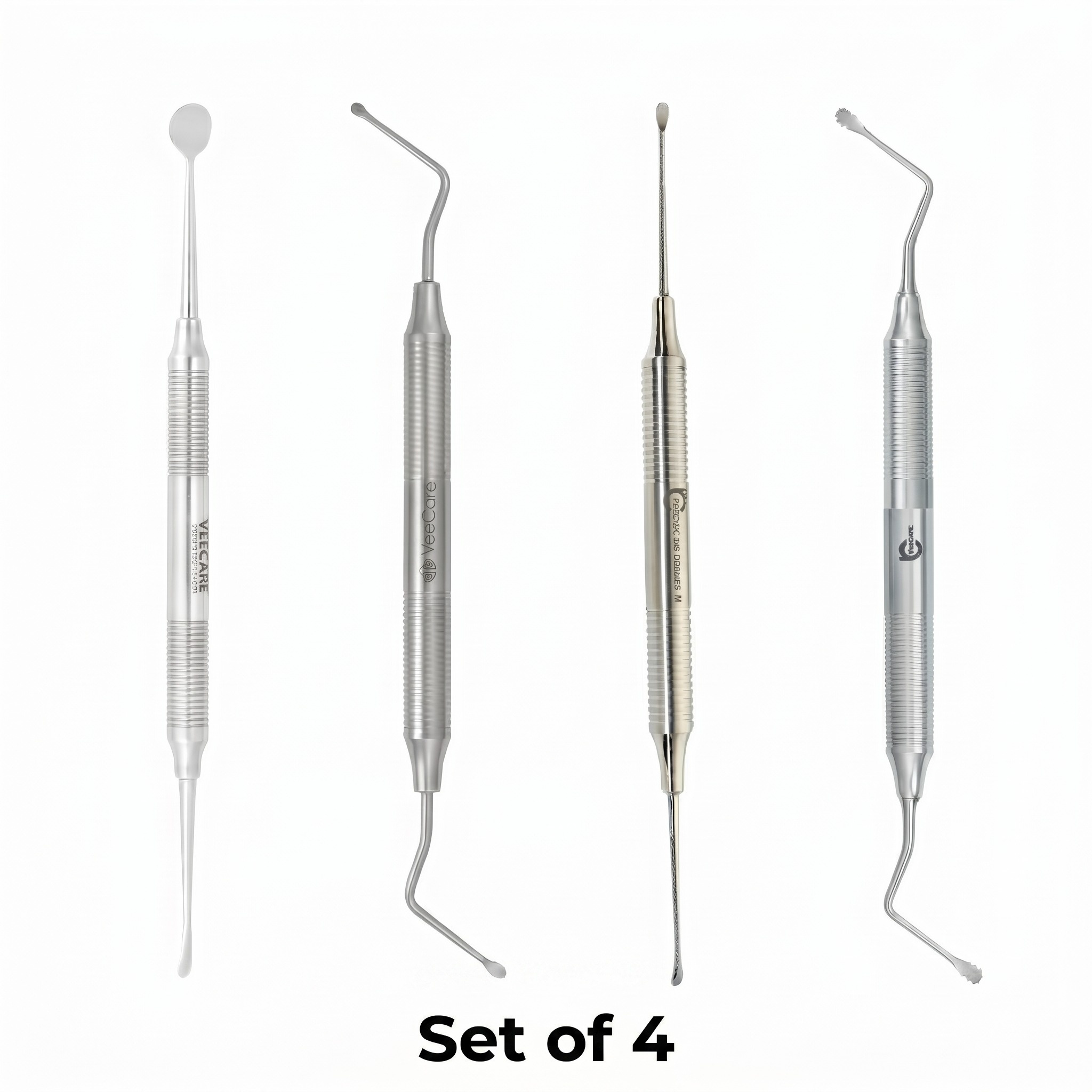 Veecare Complete Surgical Debridement Curette Set (Set of 4)