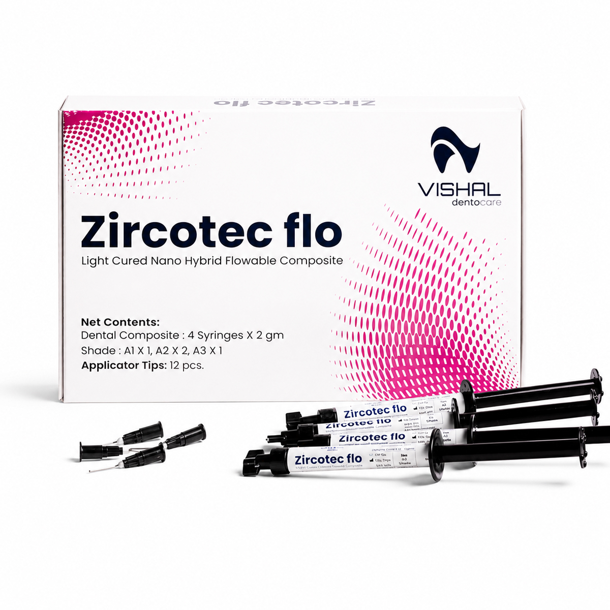 Vishal Dentocare ZircoTech Flo Light Cure Nanohybrid Flowable Composite Kit