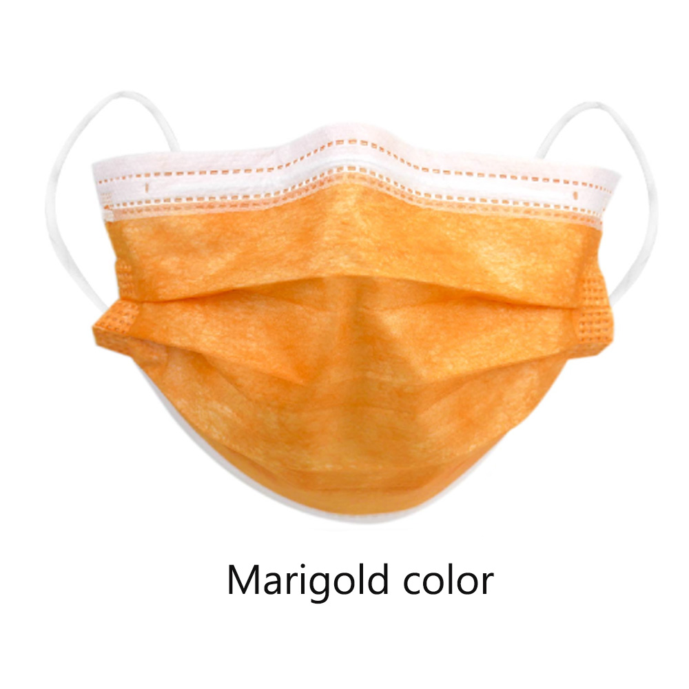 Waldent 3 Ply Mask - Marigold Color (Pack of 50)