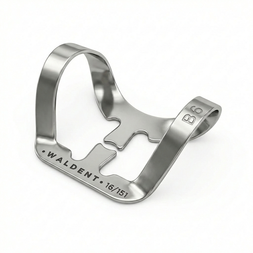 Waldent Brinker Rubber Dam Universal Clamp Adult | For Bicuspids & Incisors - B6 (16/151)