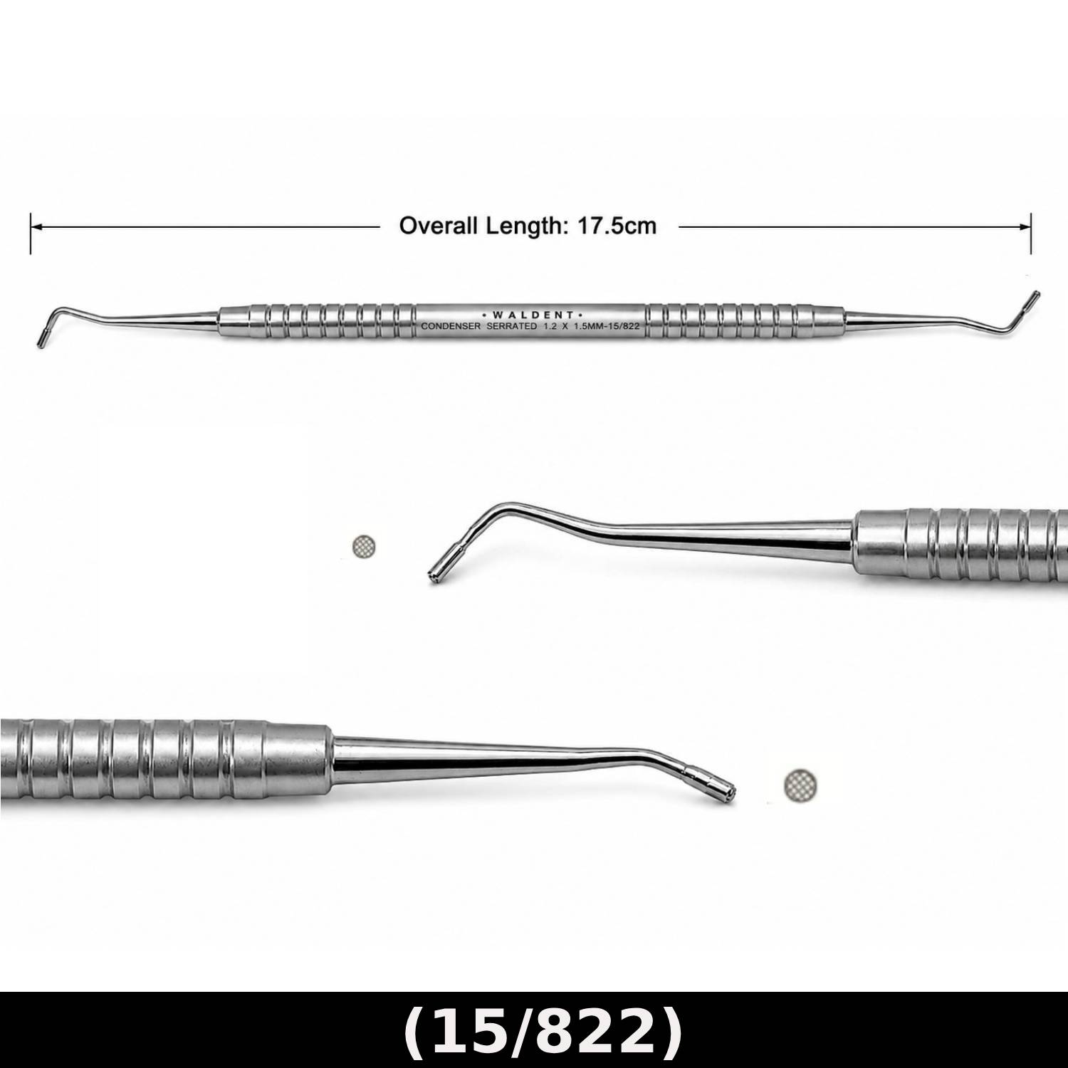 Waldent Condenser - Serrated 1.2 X 1.5mm (15/822)
