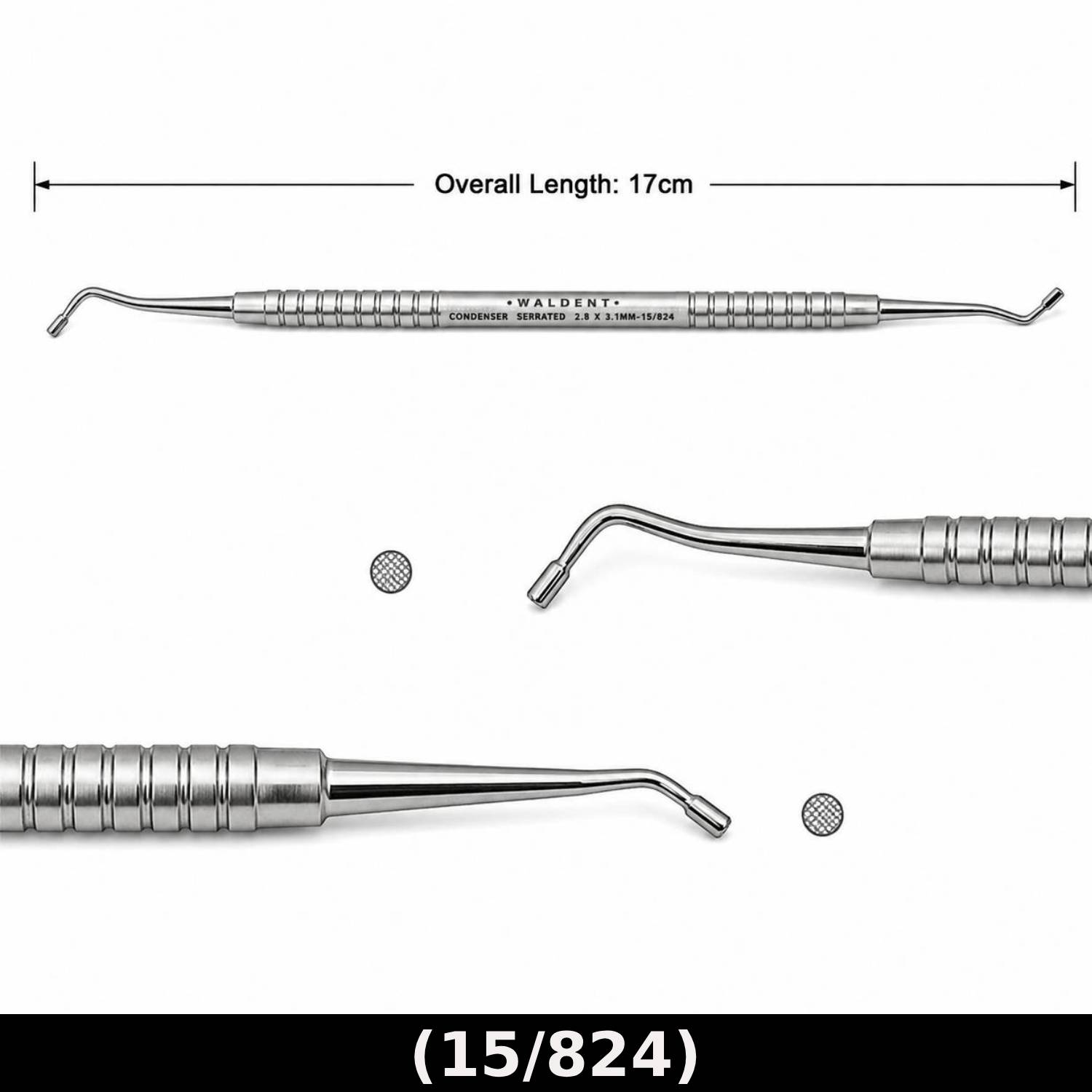 Waldent Condenser - Serrated 2.8 X 3.1mm (15/824)