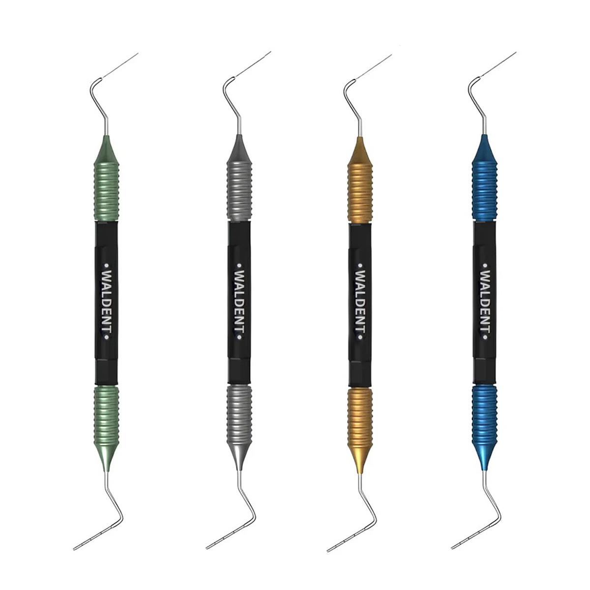 Waldent Dual-Ended Endodontic Plugger/Condenser Kit - Assorted (Pack of 4)