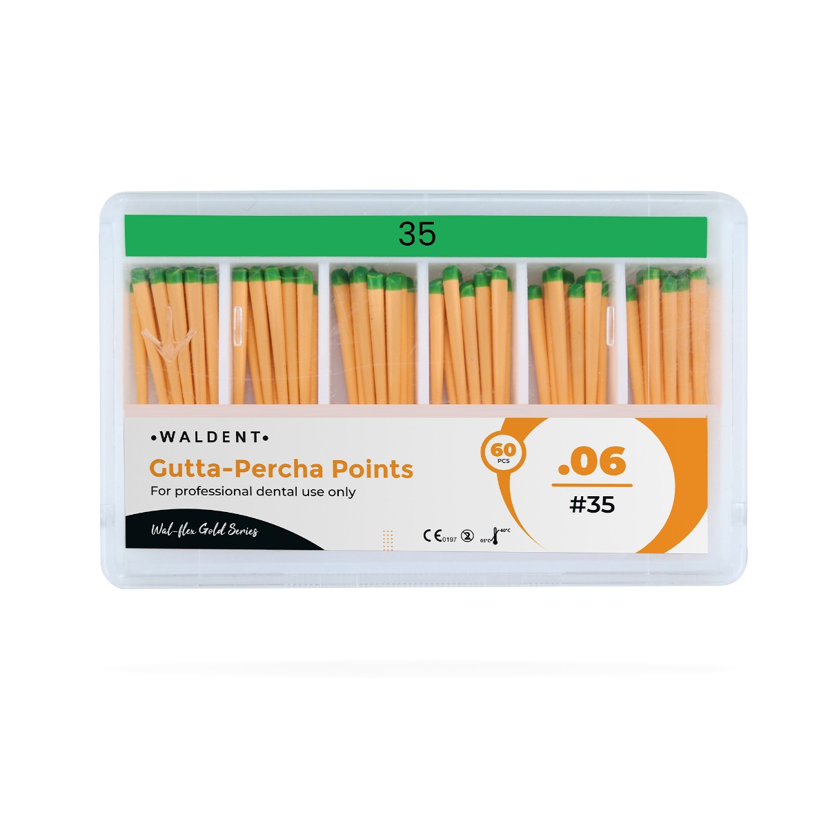 Waldent Gutta Percha Points 6% #35