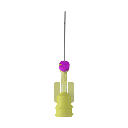 Waldent Irrigation Needles Yellow Straight 22mm - Single Vent