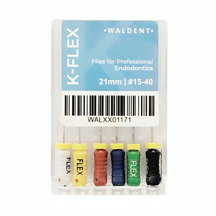 Waldent K-Flex Files 21mm Assorted # 15-40