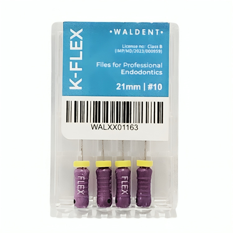 Waldent K-Flex Files 21mm # 10