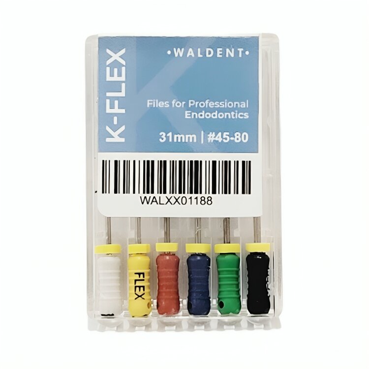 Waldent K-Flex Files 31mm Assorted # 45-80