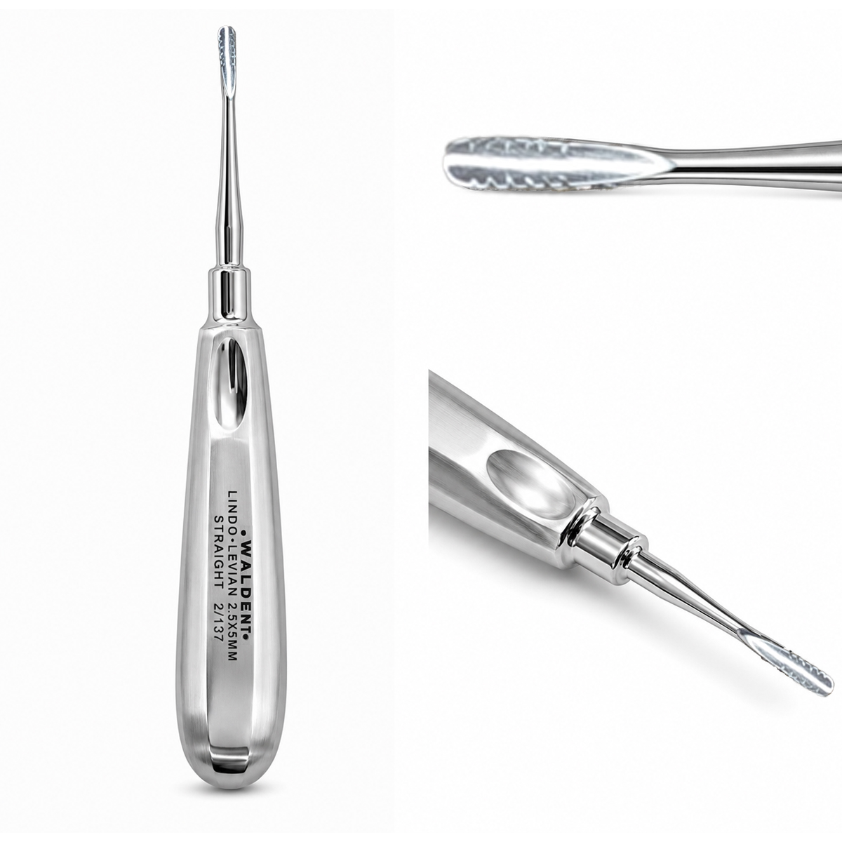 Waldent Lindo Levian Root Elevator Curved 2.5 X 5mm (2/137)