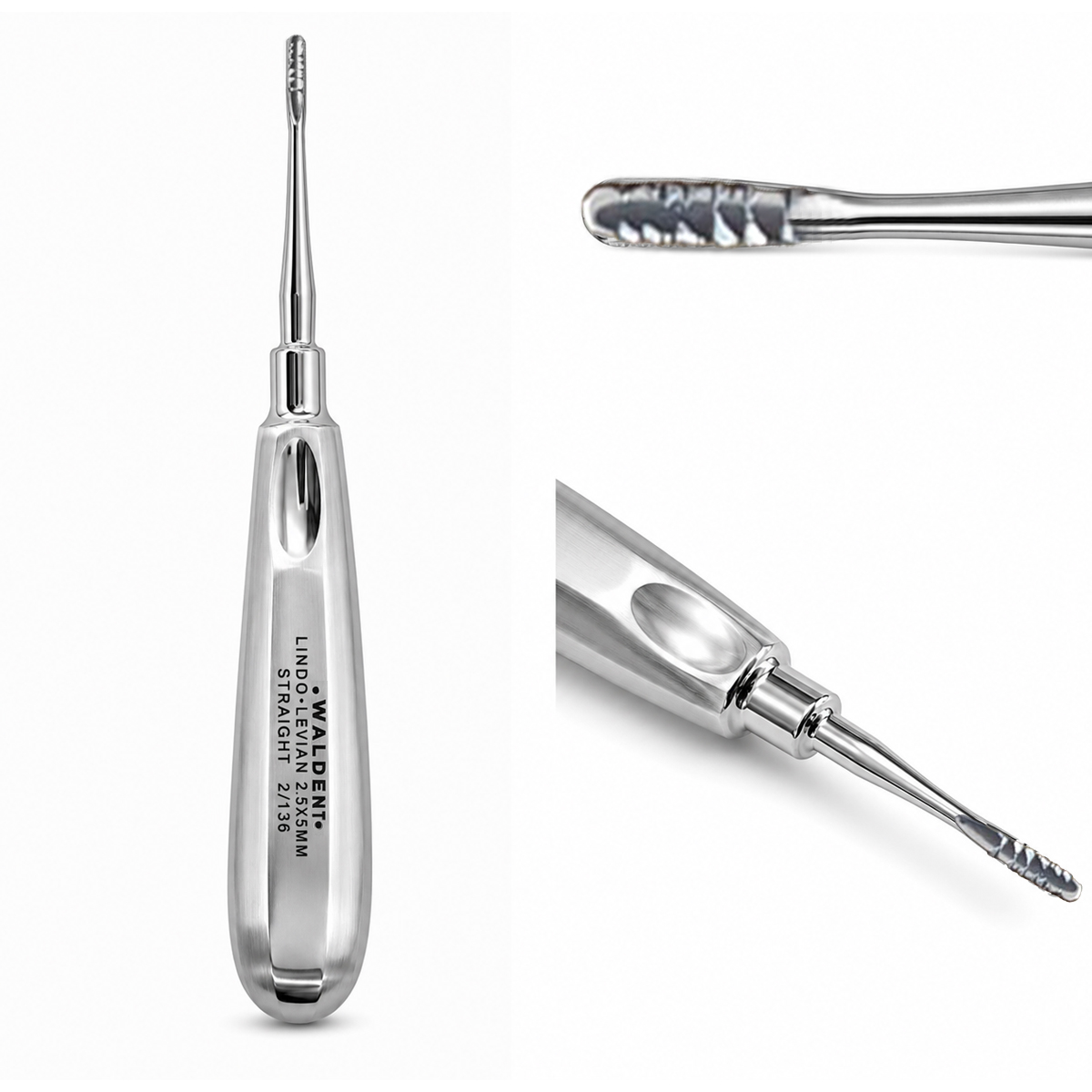Waldent Lindo Levian Root Elevator Straight 2.5 X 5mm (2/136)